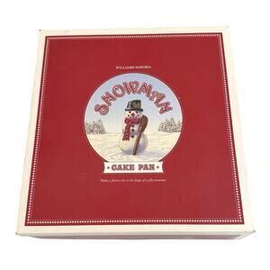 Williams Sonoma snowman cake pan 3D Non-stick 2.6 liters 10 cups